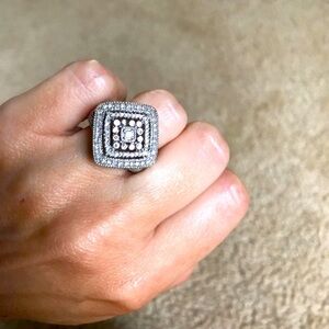 NWOT art deco diamond ring